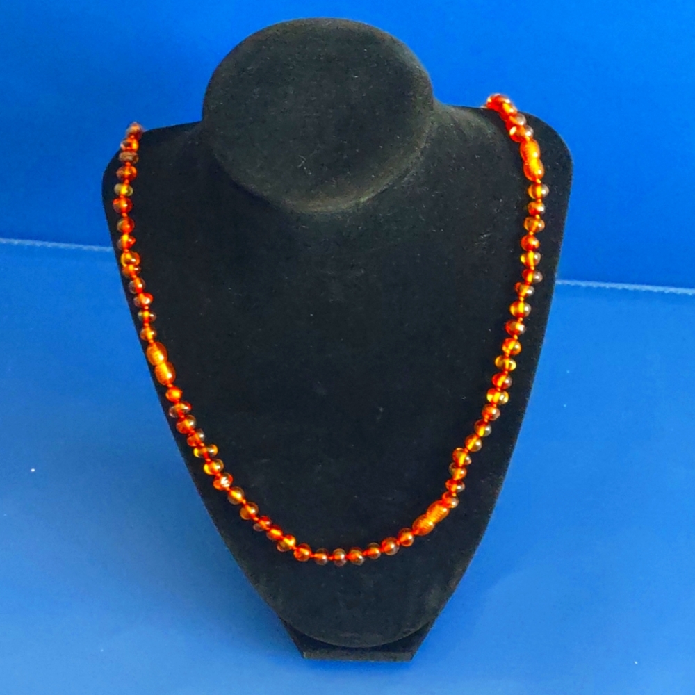 Natural Real Healing Baltic Polished Amber Women's Long Necklace